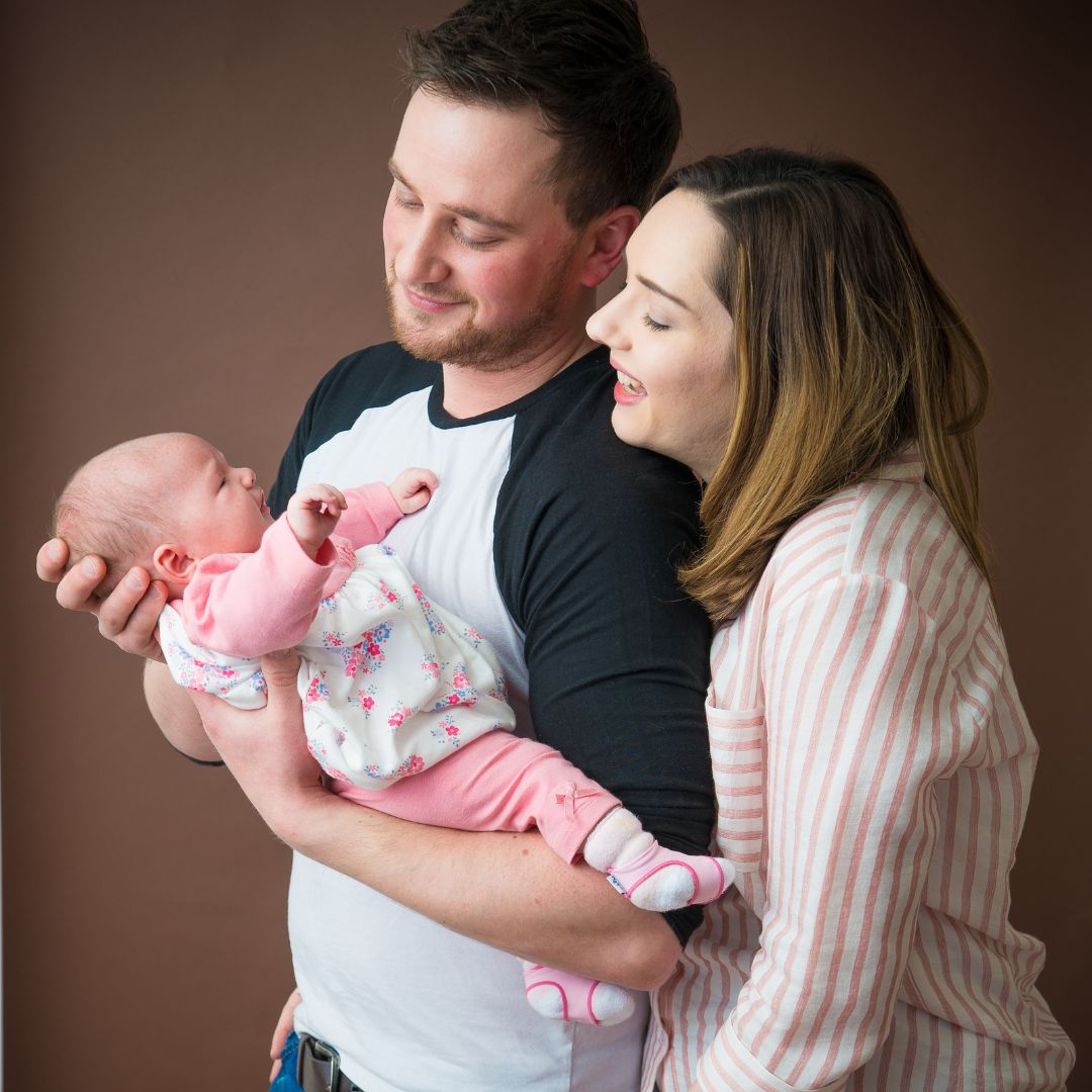 Family and newborn baby photography