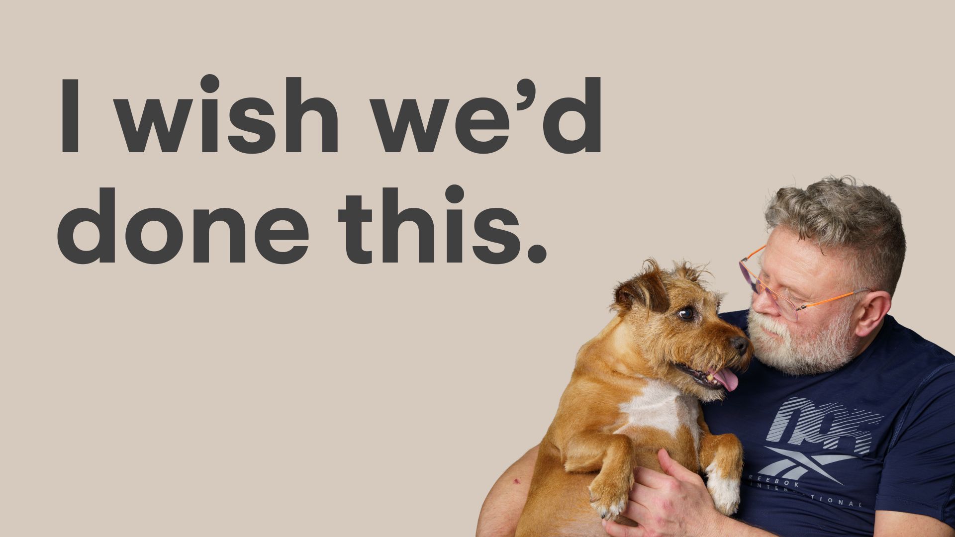 I wish we'd done this